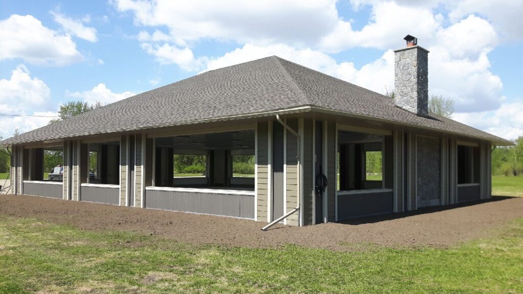 Finished pavilion