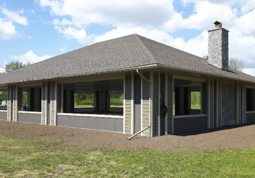 Finished pavilion