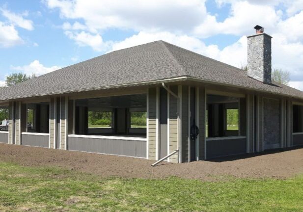 Finished pavilion