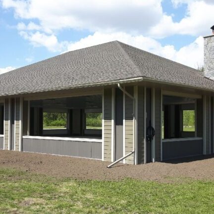 Finished pavilion